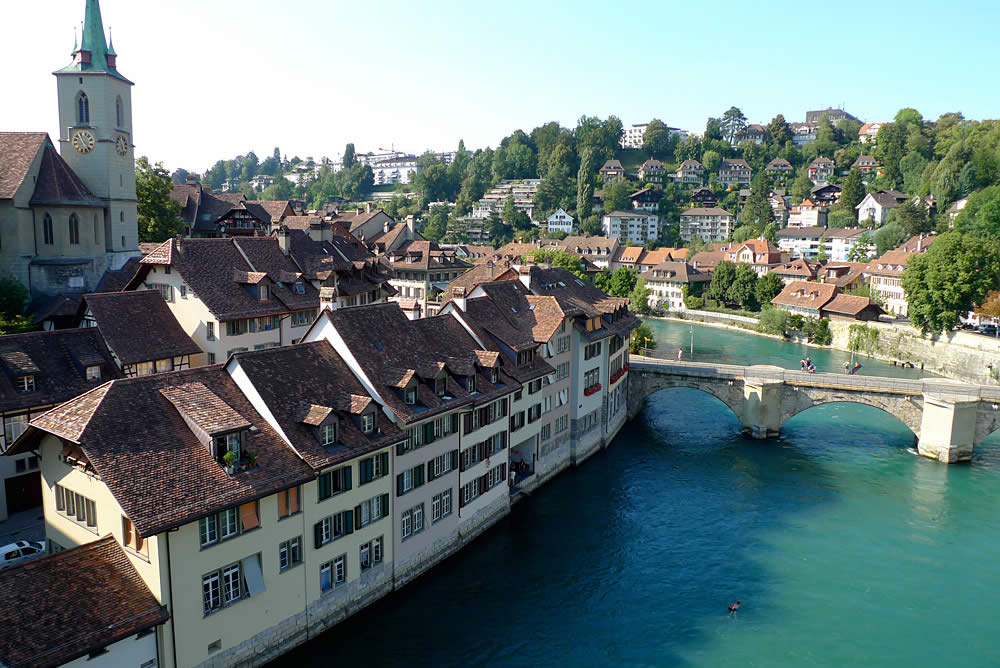 bern switzerland river aare bern 1000